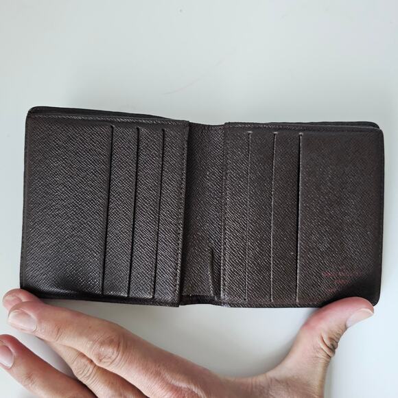 LV Louis Vuitton Damier Ebene Marco Bifold men Wallet - Picture 5 of 15